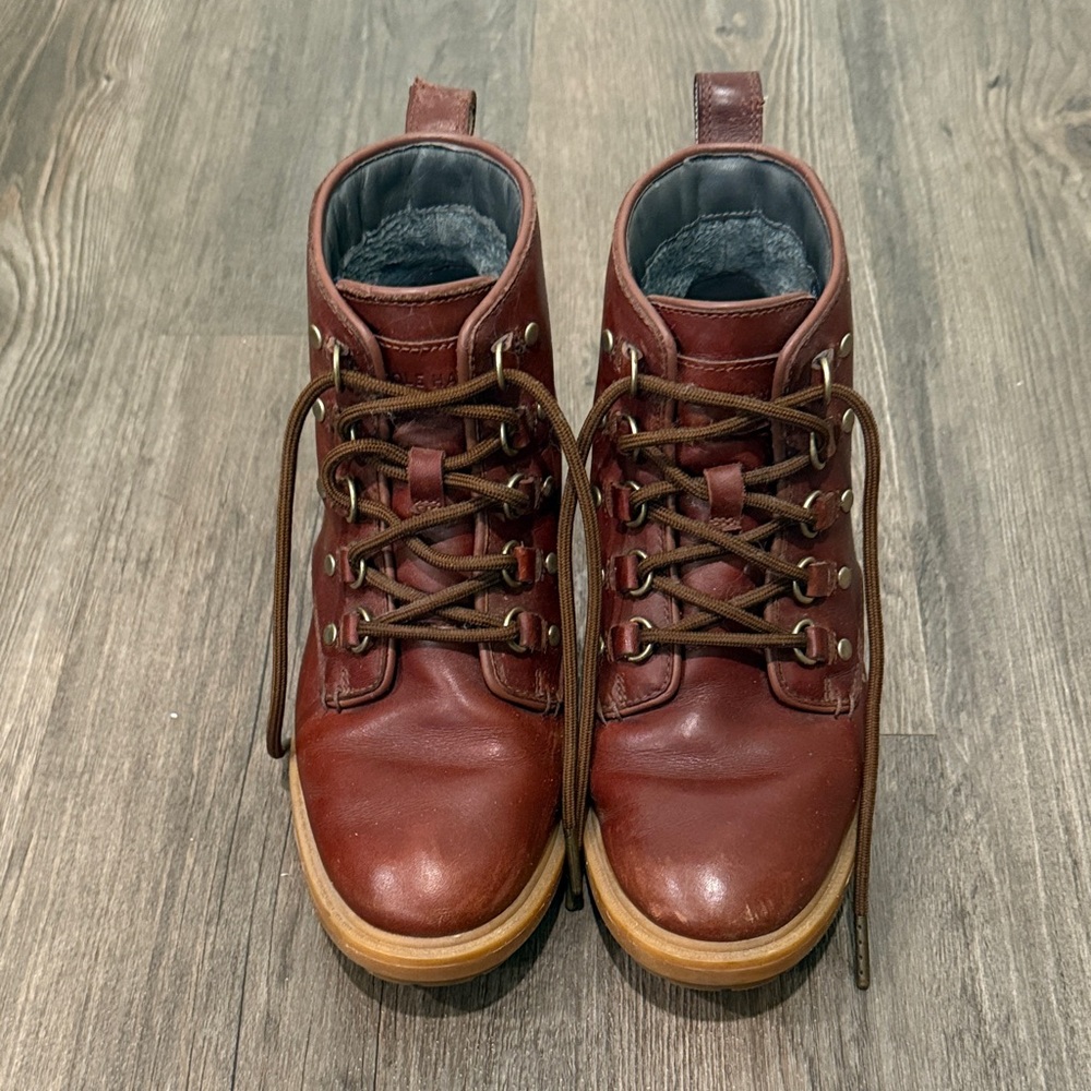 Cole Haan Briana Grand Lace-Up Leather Hiker Boot
